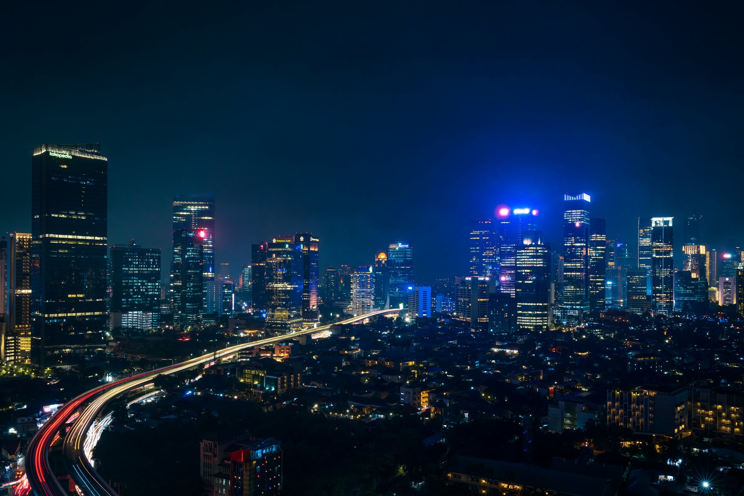 Jakarta at night